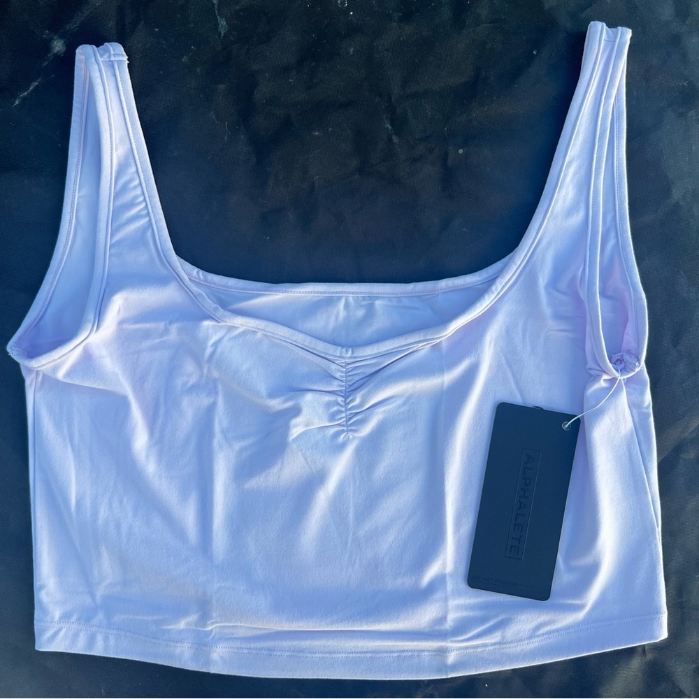 Alphalete Ultrasoft Square Neck Tank - Lilac - Picture 4 of 6